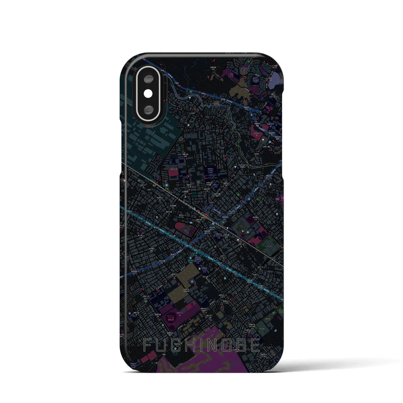 【淵野辺(神奈川県)】地図柄iPhoneケース(バックカバータイプ)