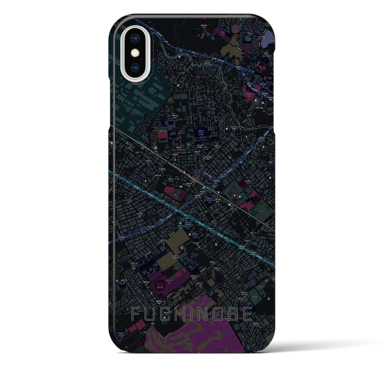 【淵野辺(神奈川県)】地図柄iPhoneケース(バックカバータイプ)