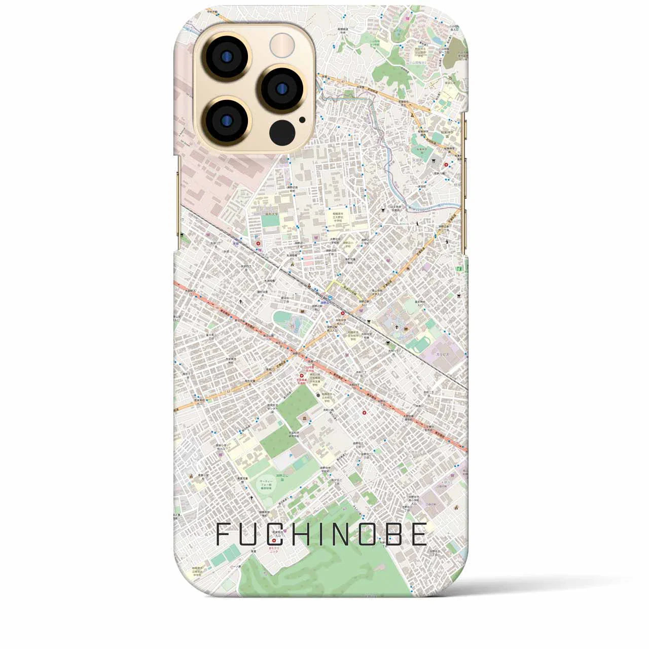 【淵野辺(神奈川県)】地図柄iPhoneケース(バックカバータイプ)