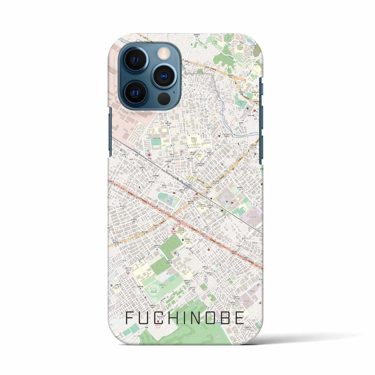 【淵野辺(神奈川県)】地図柄iPhoneケース(バックカバータイプ)