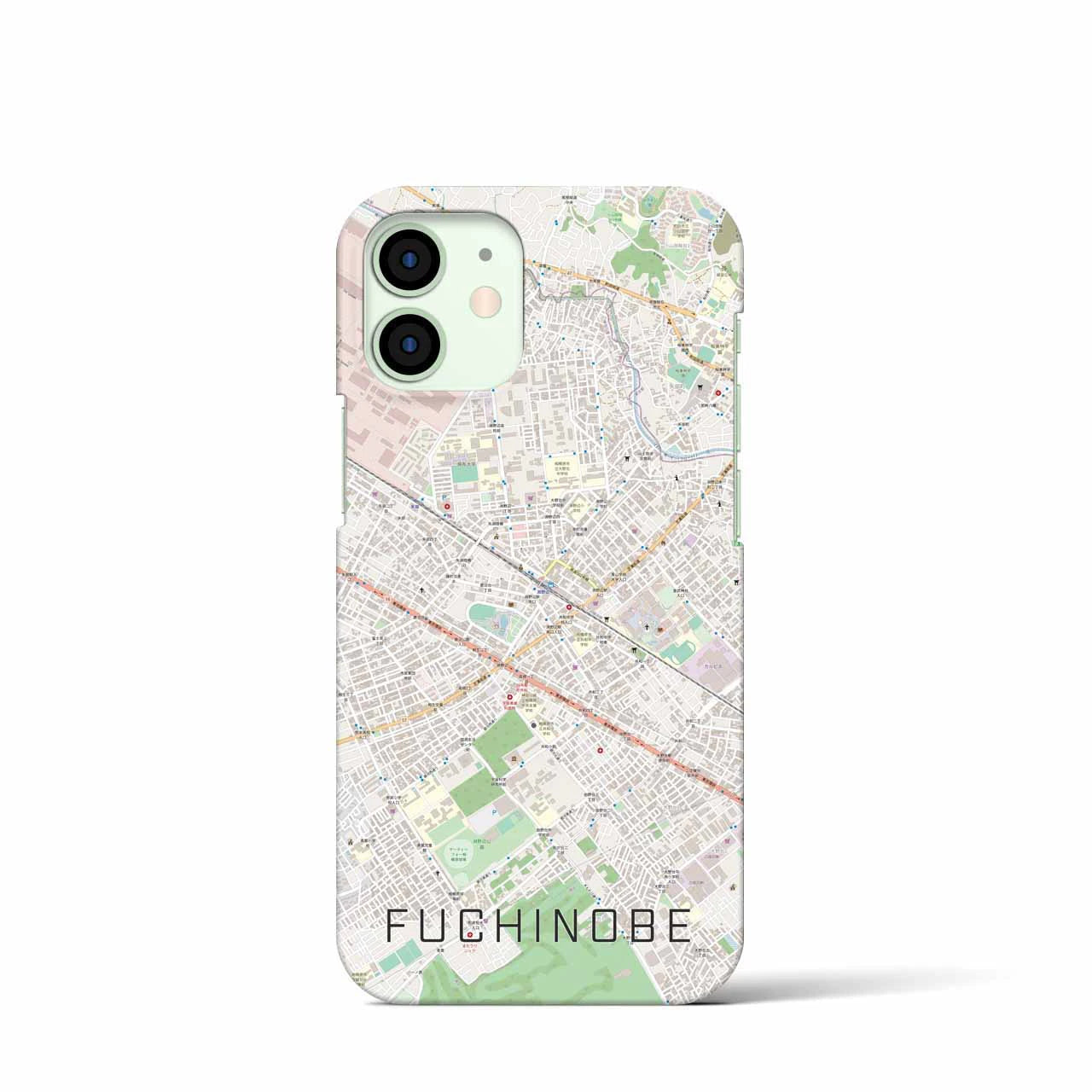 【淵野辺(神奈川県)】地図柄iPhoneケース(バックカバータイプ)