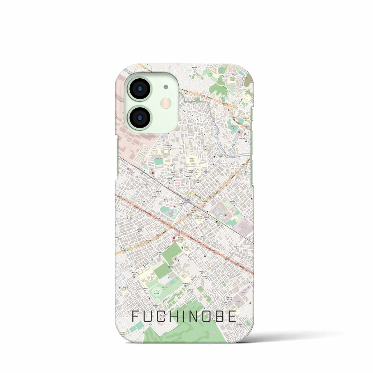 【淵野辺(神奈川県)】地図柄iPhoneケース(バックカバータイプ)