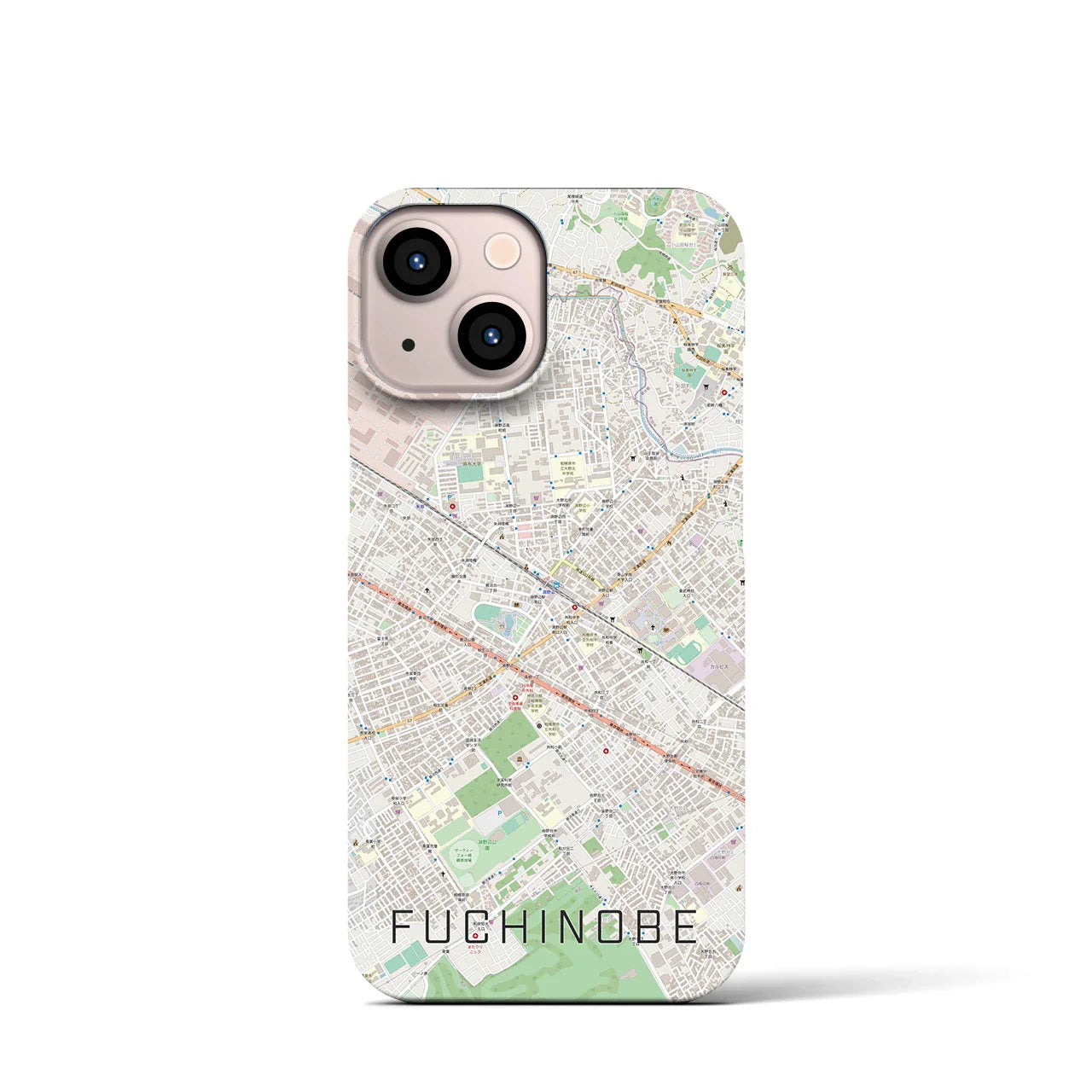 【淵野辺(神奈川県)】地図柄iPhoneケース(バックカバータイプ)
