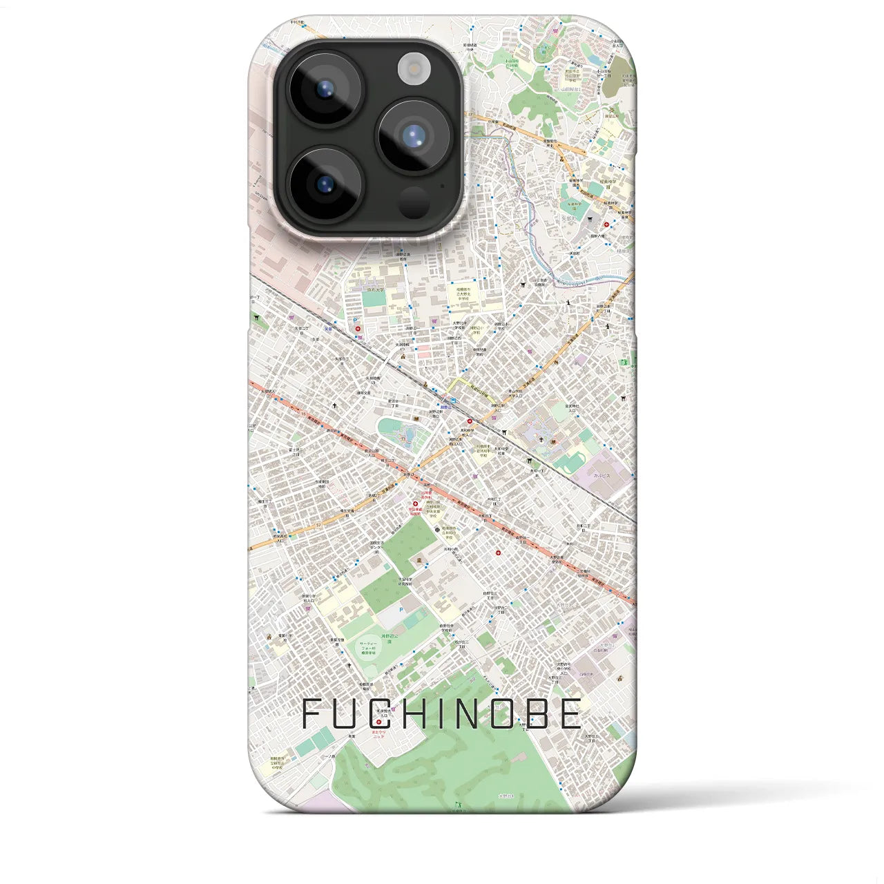 【淵野辺(神奈川県)】地図柄iPhoneケース(バックカバータイプ)