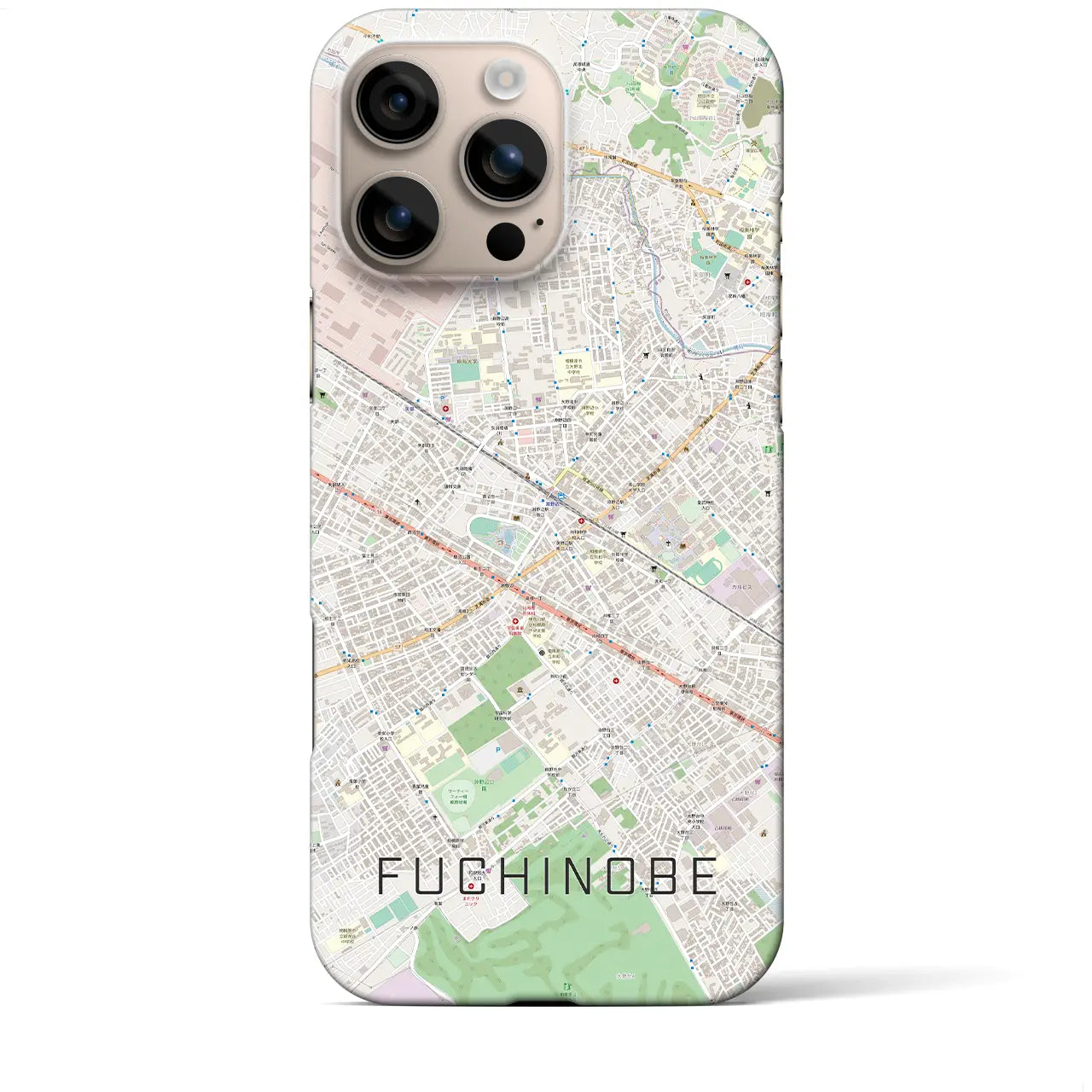 【淵野辺(神奈川県)】地図柄iPhoneケース(バックカバータイプ)