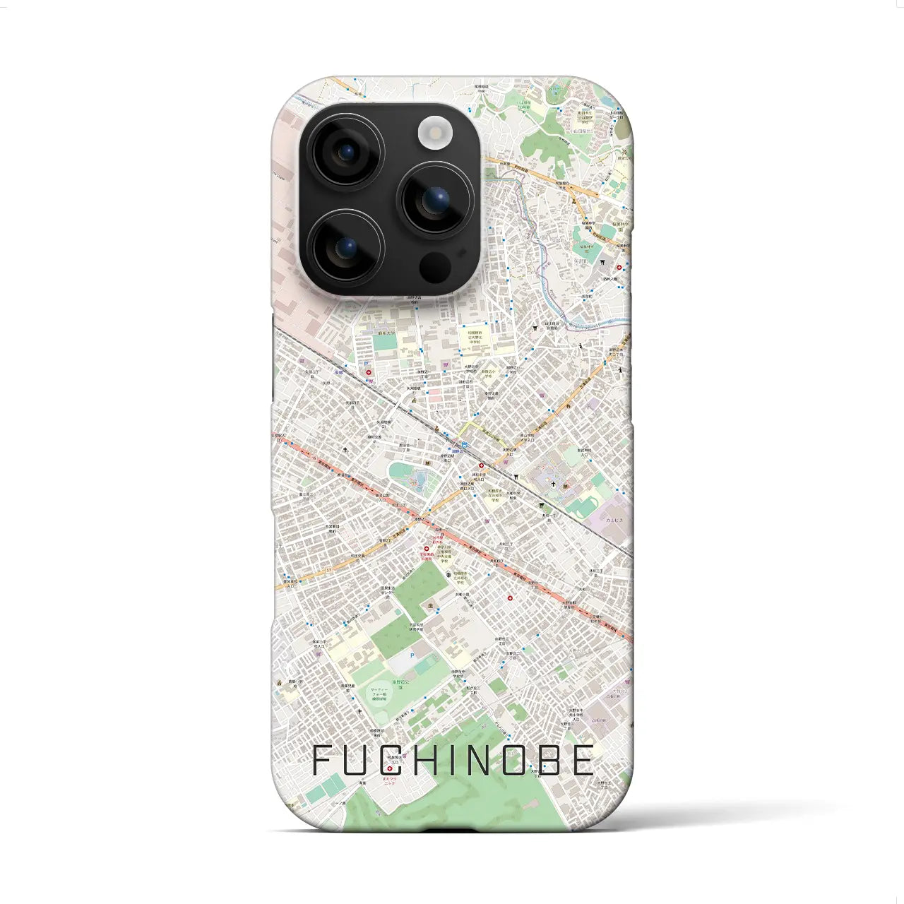 【淵野辺(神奈川県)】地図柄iPhoneケース(バックカバータイプ)