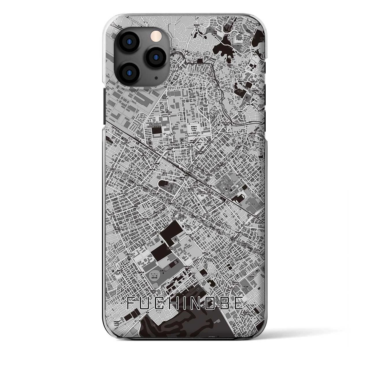 【淵野辺(神奈川県)】地図柄iPhoneケース(クリアタイプ)