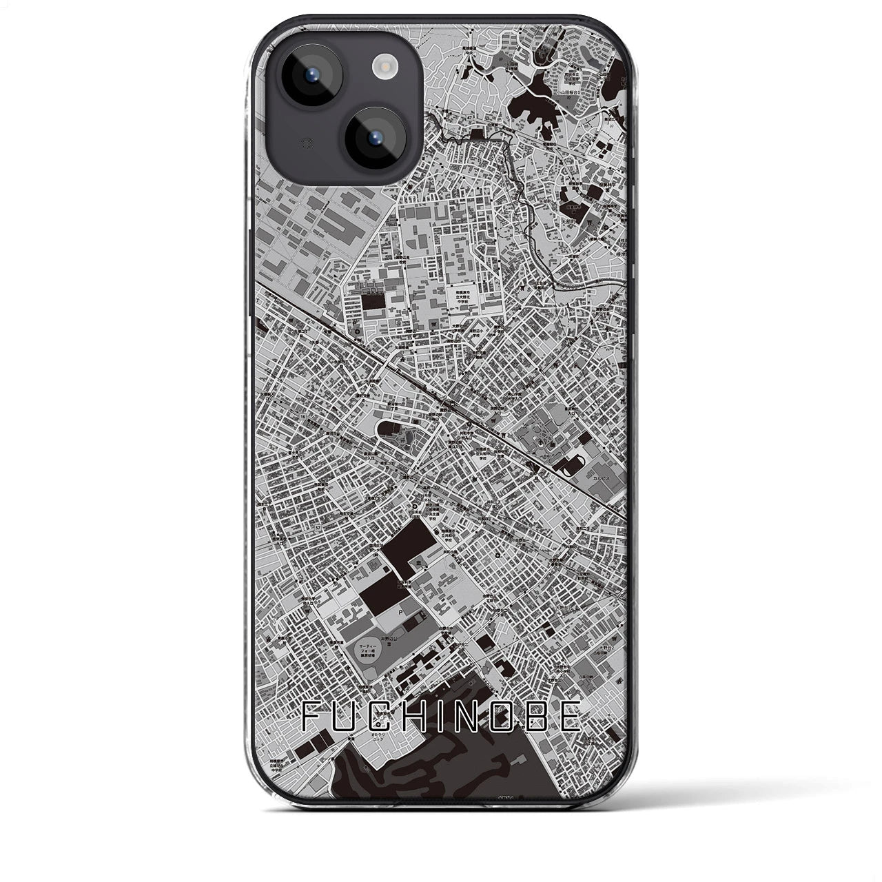 【淵野辺(神奈川県)】地図柄iPhoneケース(クリアタイプ)