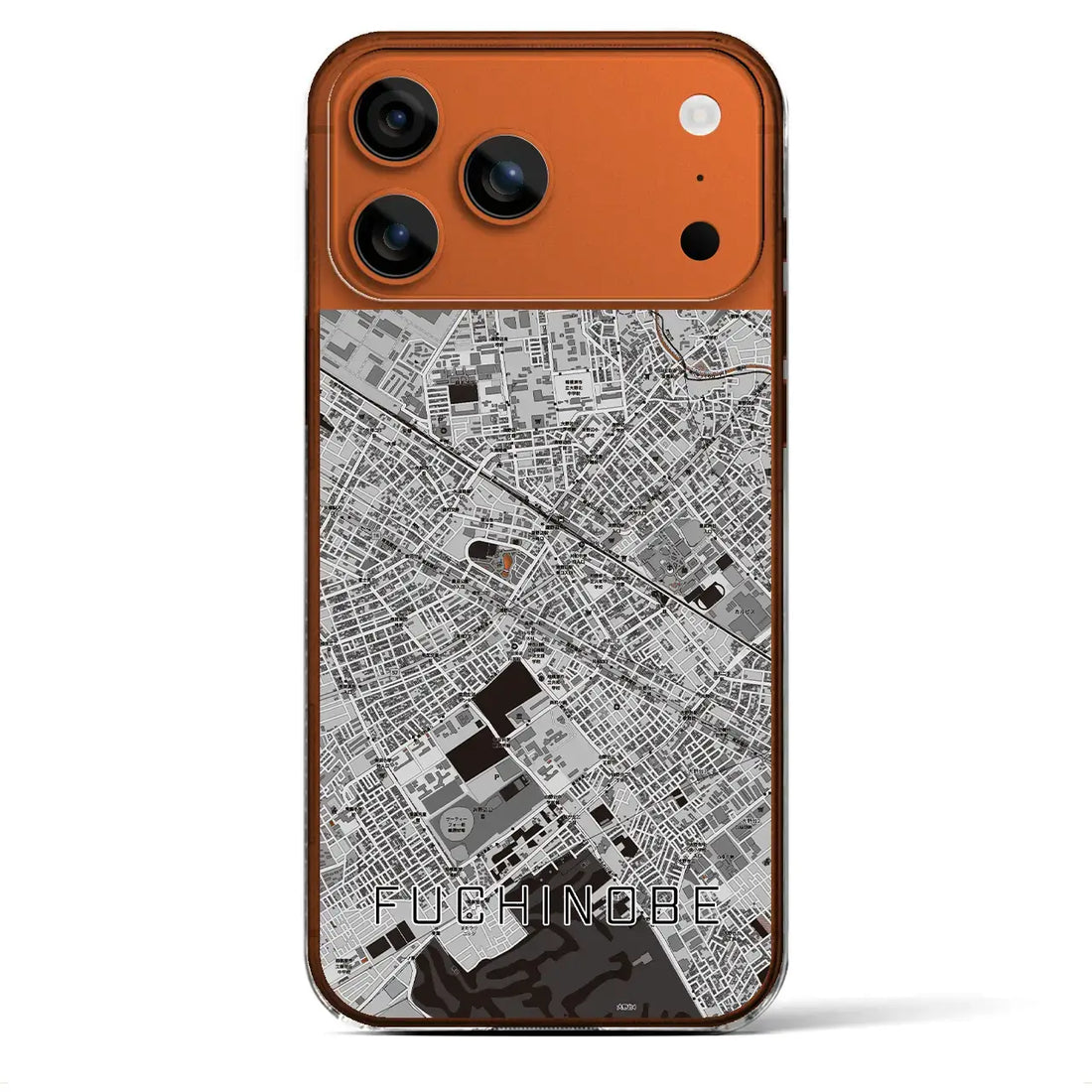 【淵野辺(神奈川県)】地図柄iPhoneケース(クリアタイプ)