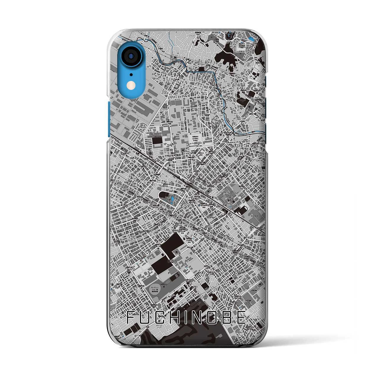 【淵野辺(神奈川県)】地図柄iPhoneケース(クリアタイプ)
