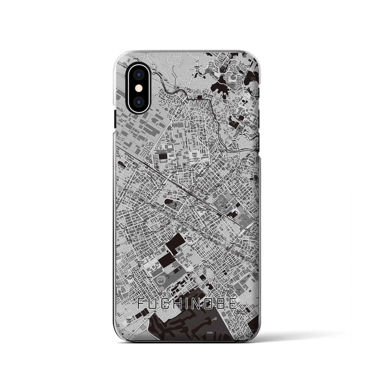 【淵野辺(神奈川県)】地図柄iPhoneケース(クリアタイプ)