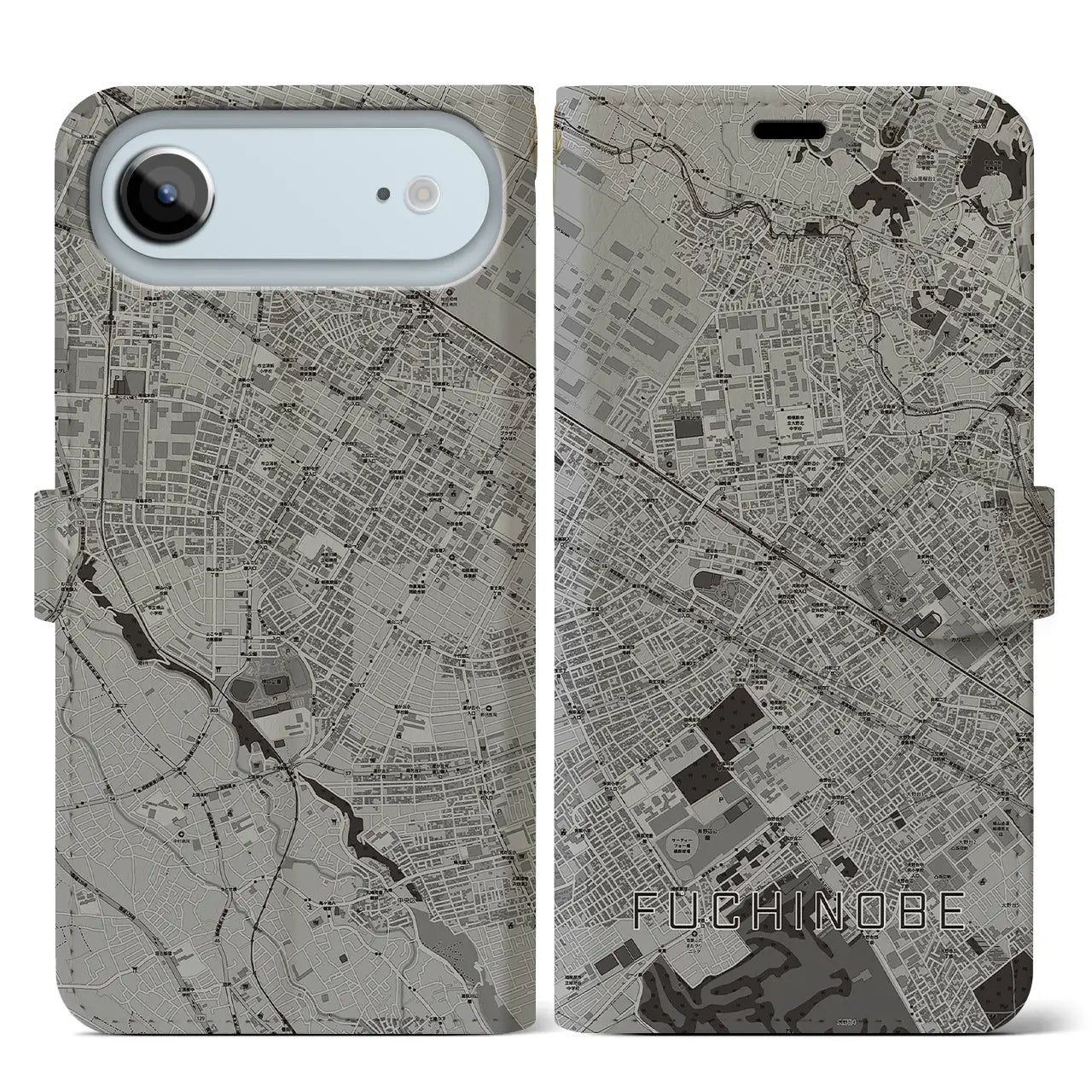 【淵野辺(神奈川県)】地図柄iPhoneケース(手帳タイプ)