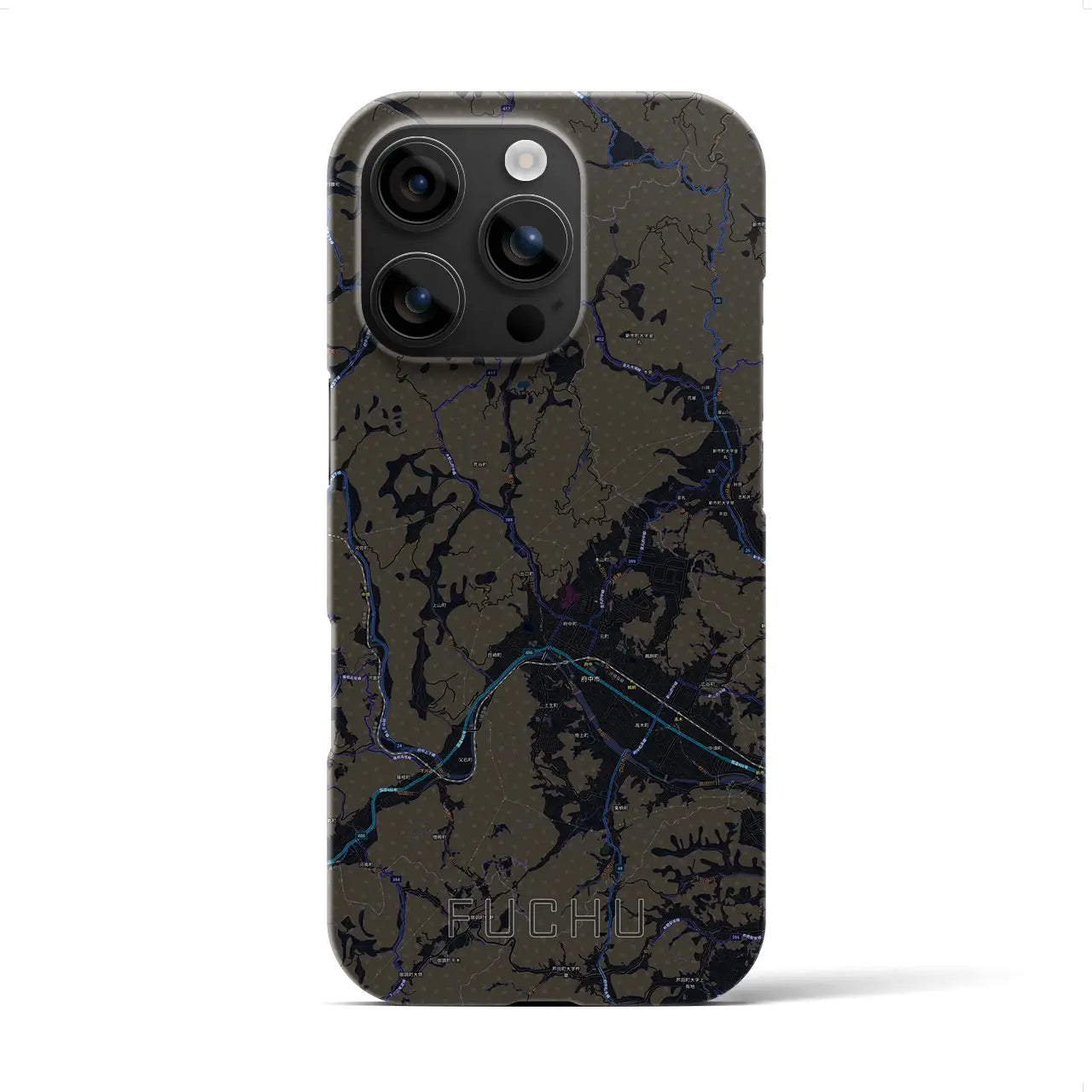 【府中(広島県)】地図柄iPhoneケース(バックカバータイプ)