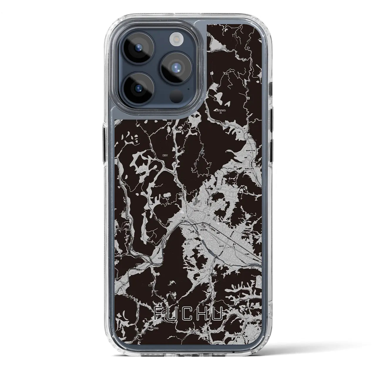 【府中(広島県)】地図柄iPhoneケース(MagSafeタイプ)