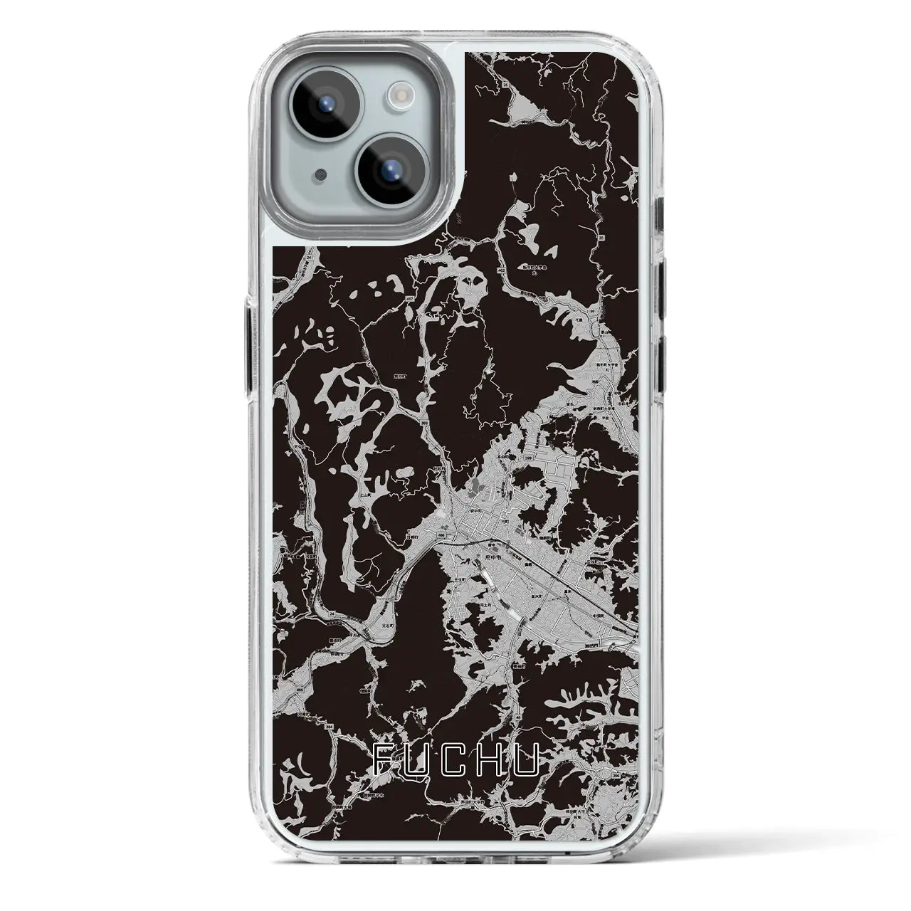 【府中(広島県)】地図柄iPhoneケース(MagSafeタイプ)