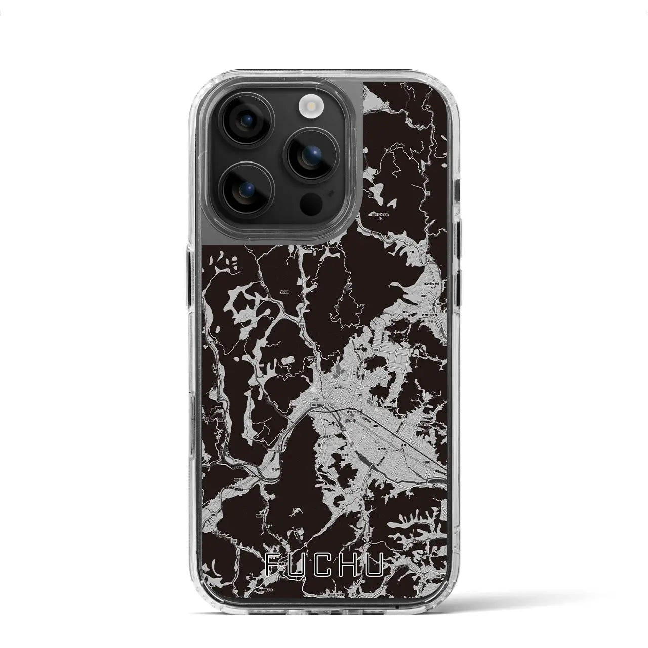 【府中(広島県)】地図柄iPhoneケース(MagSafeタイプ)