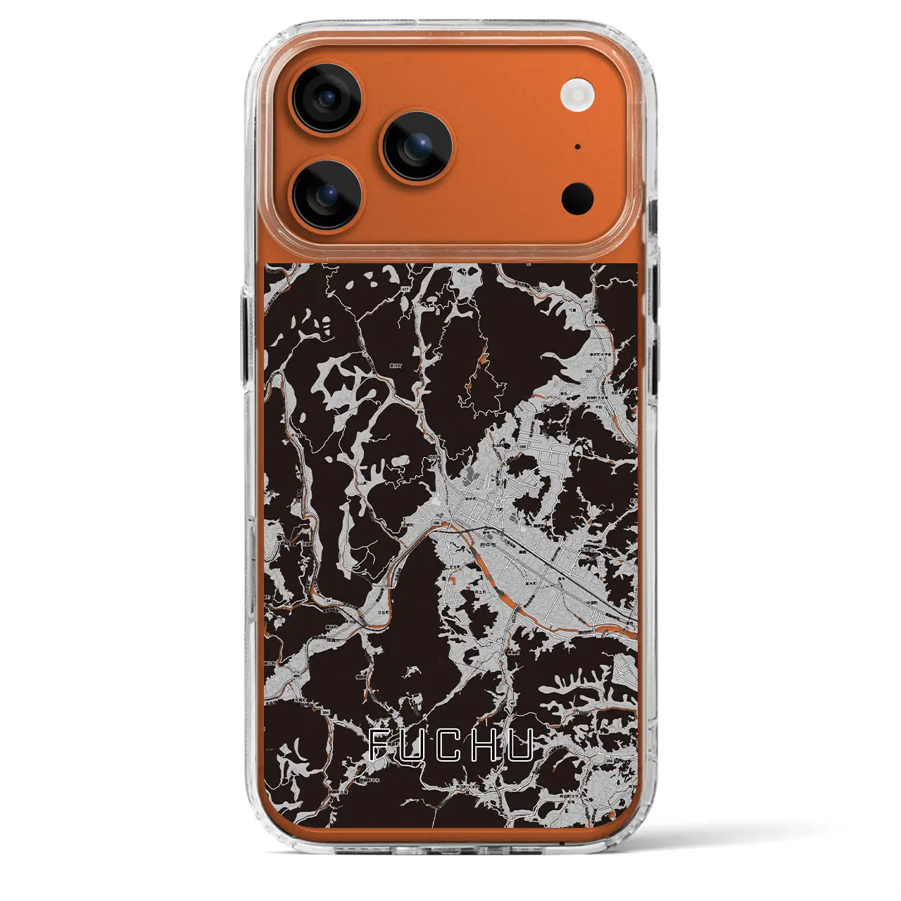 【府中(広島県)】地図柄iPhoneケース(MagSafeタイプ)