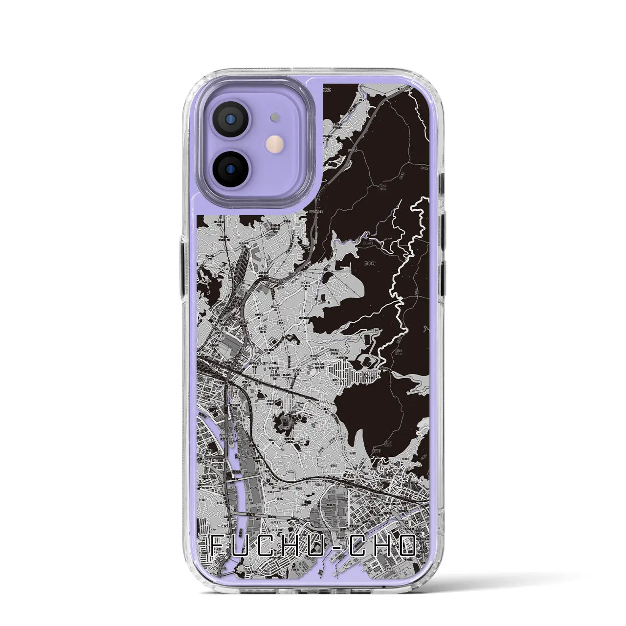 【府中町(広島県)】地図柄iPhoneケース(MagSafeタイプ)
