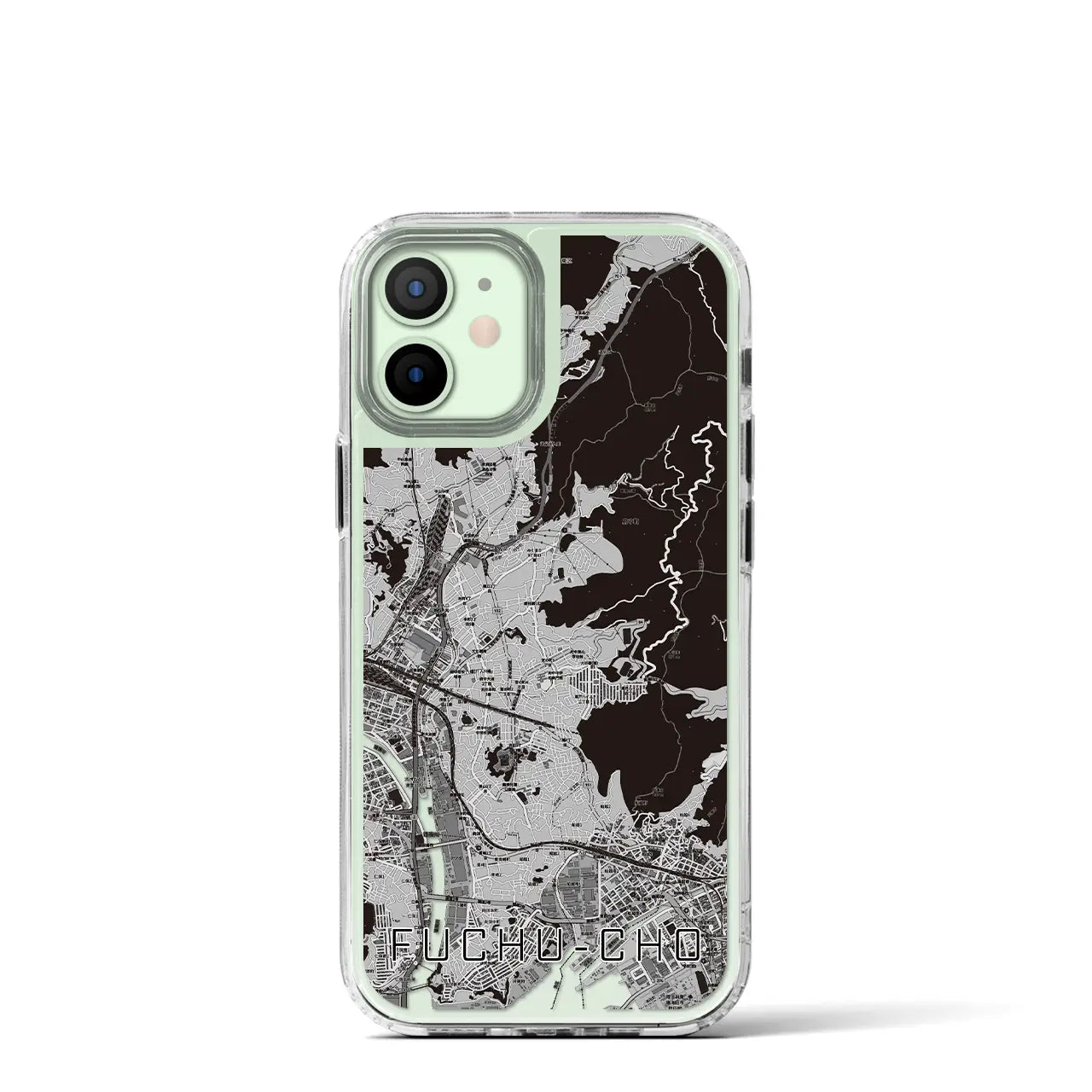 【府中町(広島県)】地図柄iPhoneケース(MagSafeタイプ)