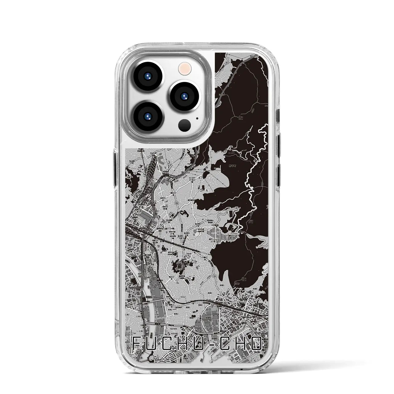 【府中町(広島県)】地図柄iPhoneケース(MagSafeタイプ)