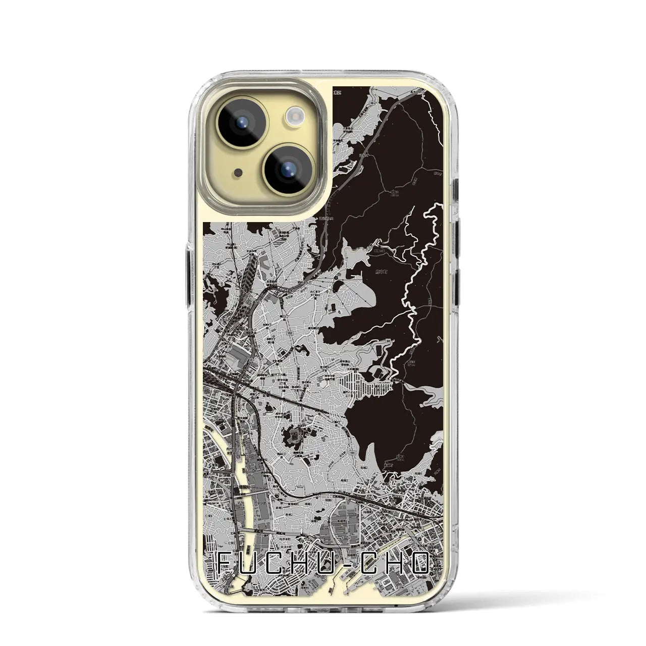 【府中町(広島県)】地図柄iPhoneケース(MagSafeタイプ)