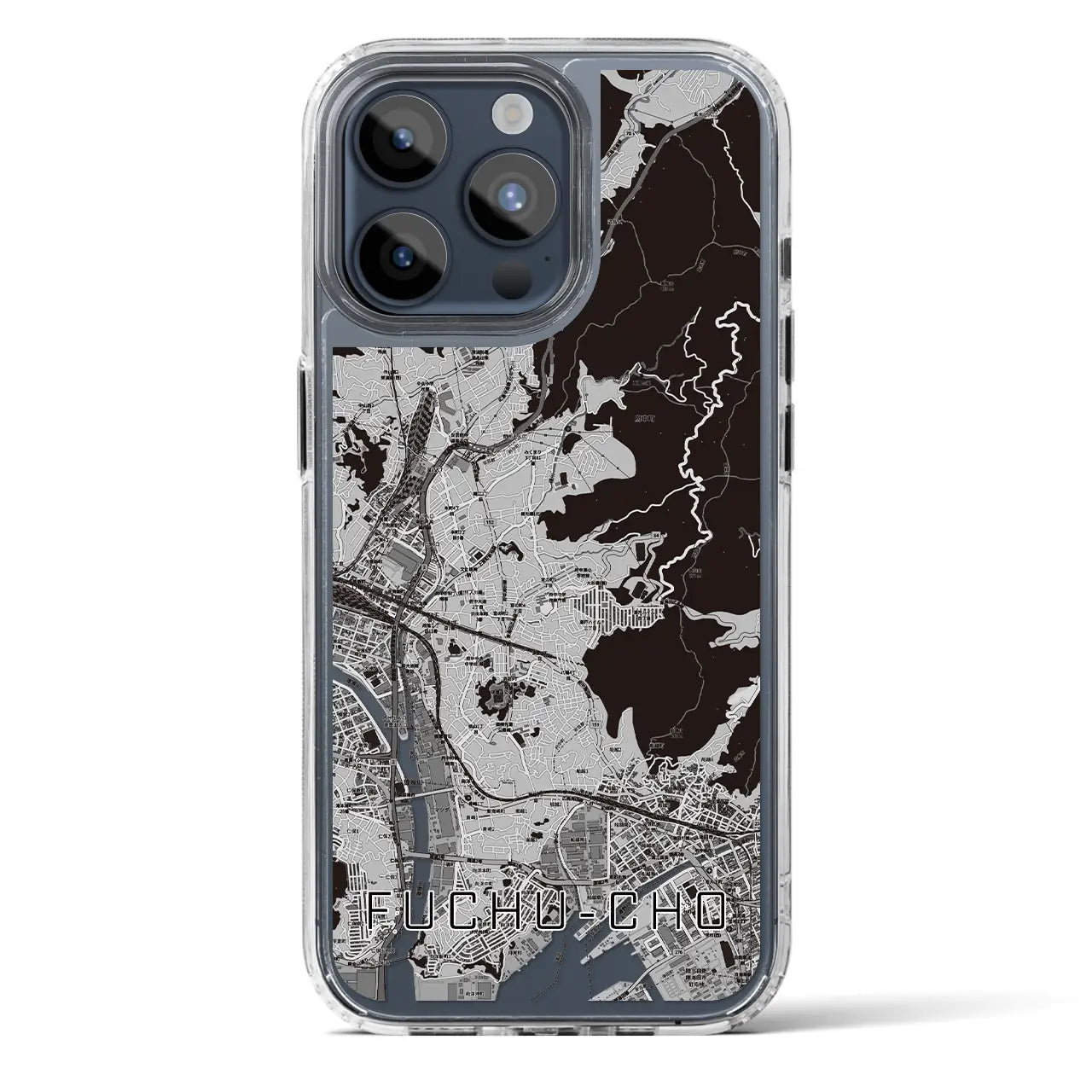 【府中町(広島県)】地図柄iPhoneケース(MagSafeタイプ)