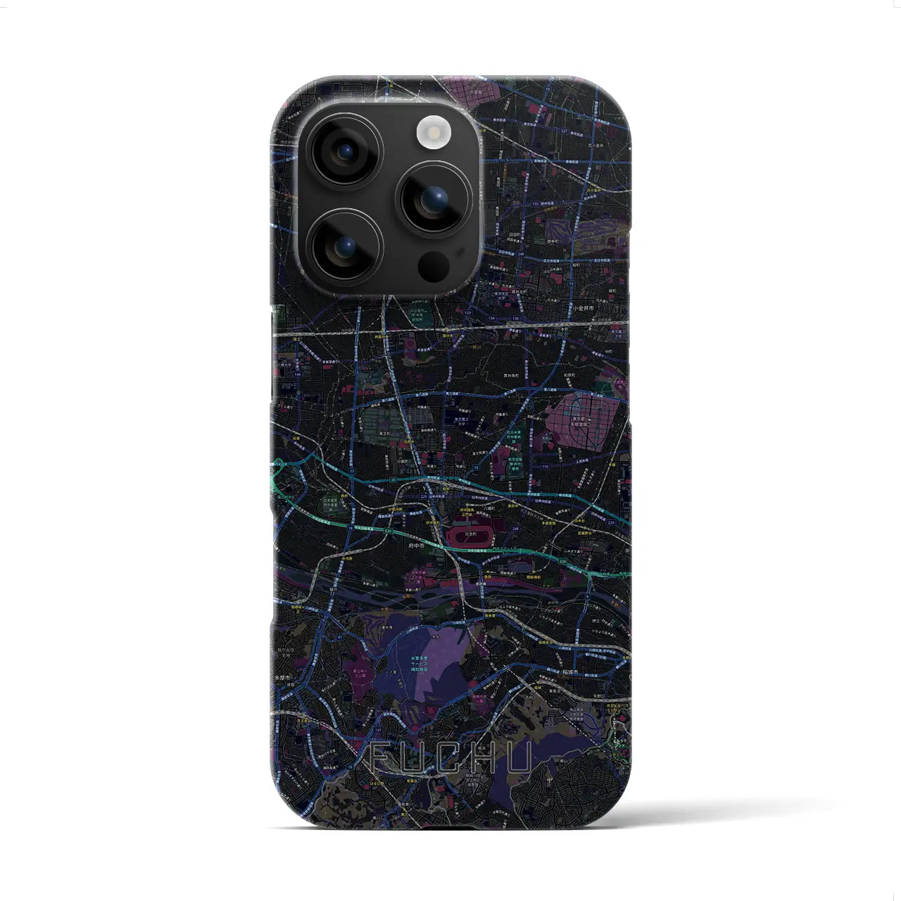 【府中2(東京都)】地図柄iPhoneケース(バックカバータイプ)