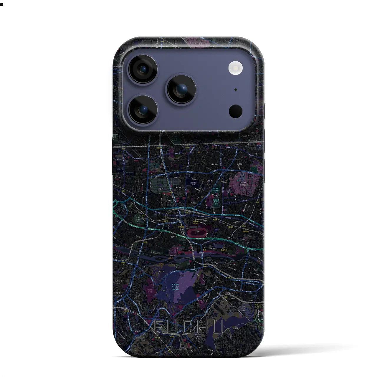 【府中2(東京都)】地図柄iPhoneケース(バックカバータイプ)