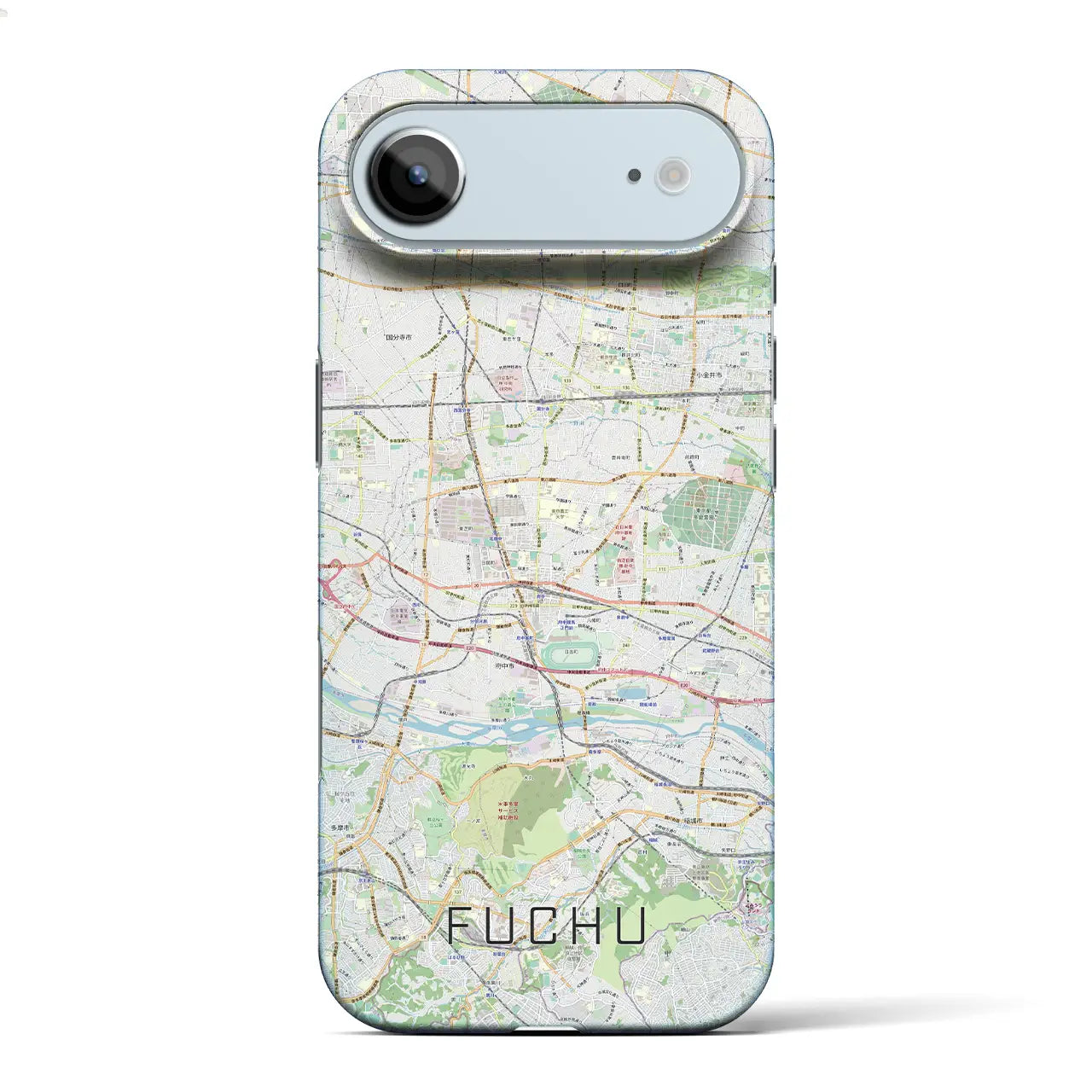 【府中2(東京都)】地図柄iPhoneケース(バックカバータイプ)