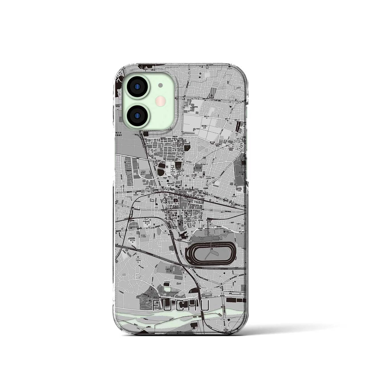 【府中(東京都)】地図柄iPhoneケース(クリアタイプ)