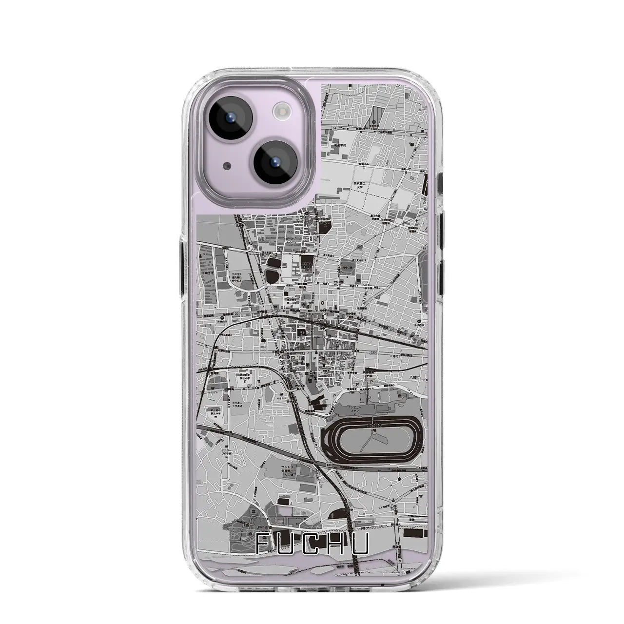 【府中(東京都)】地図柄iPhoneケース(MagSafeタイプ)