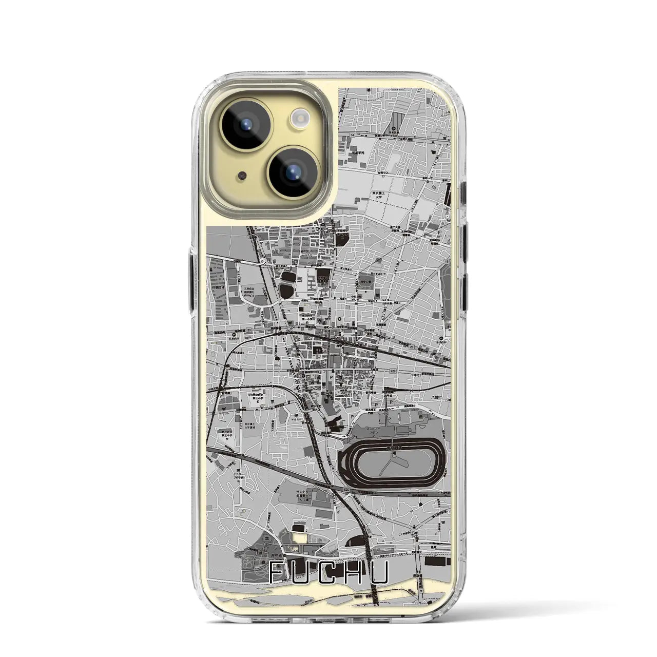 【府中(東京都)】地図柄iPhoneケース(MagSafeタイプ)