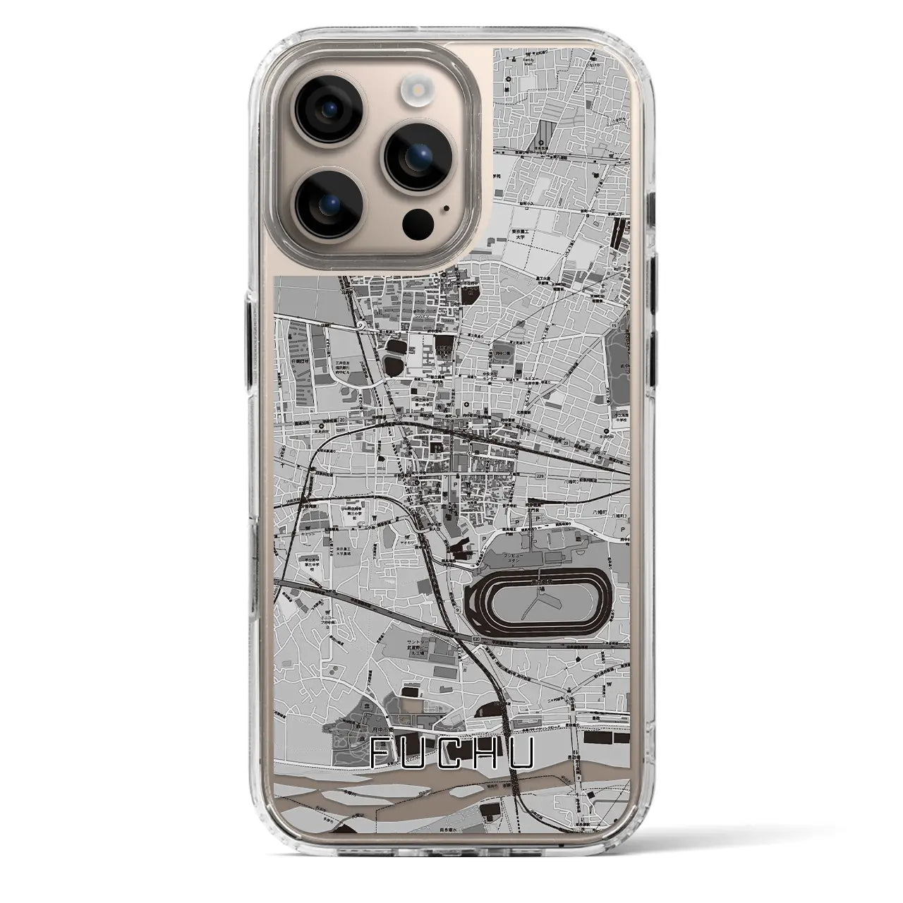 【府中(東京都)】地図柄iPhoneケース(MagSafeタイプ)