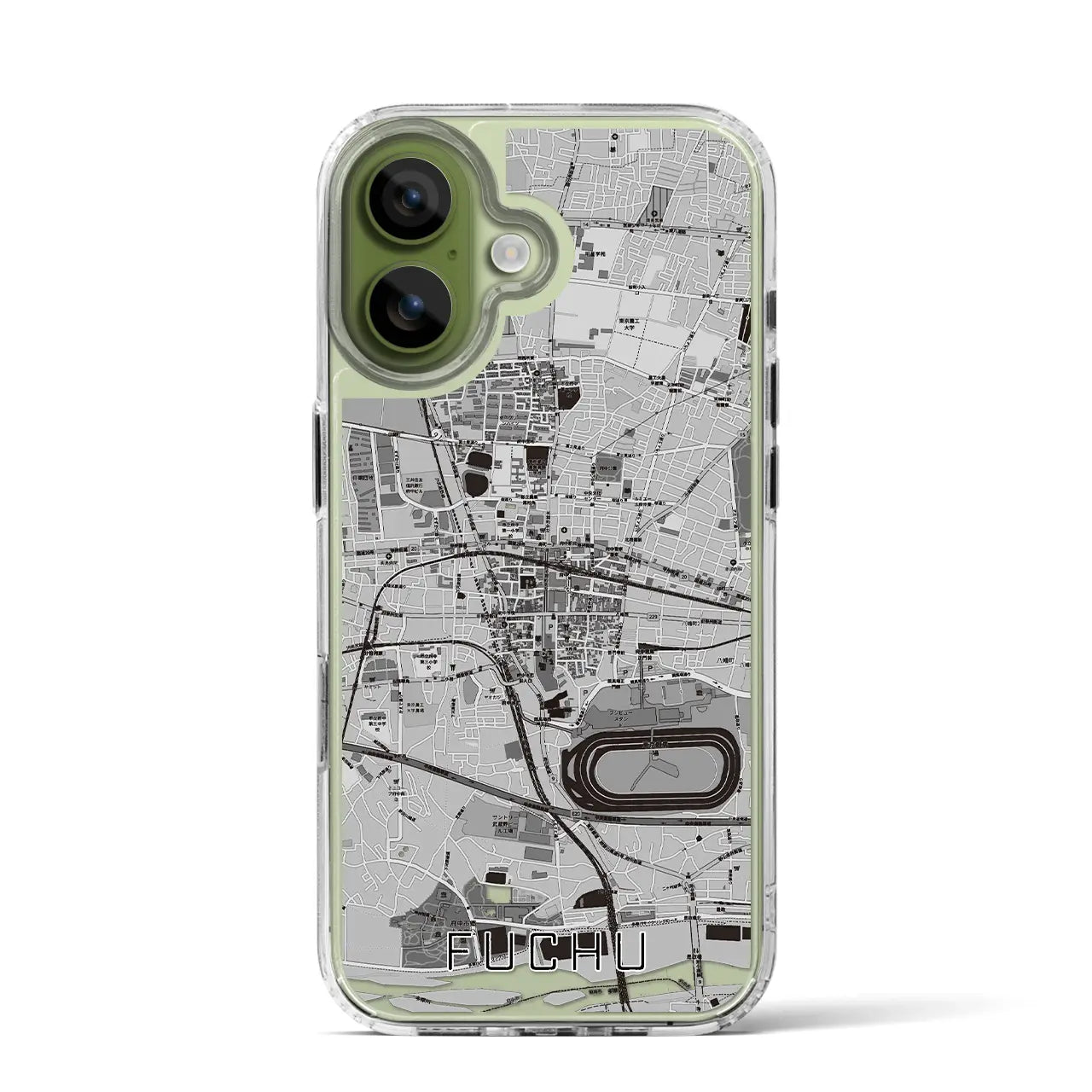 【府中(東京都)】地図柄iPhoneケース(MagSafeタイプ)