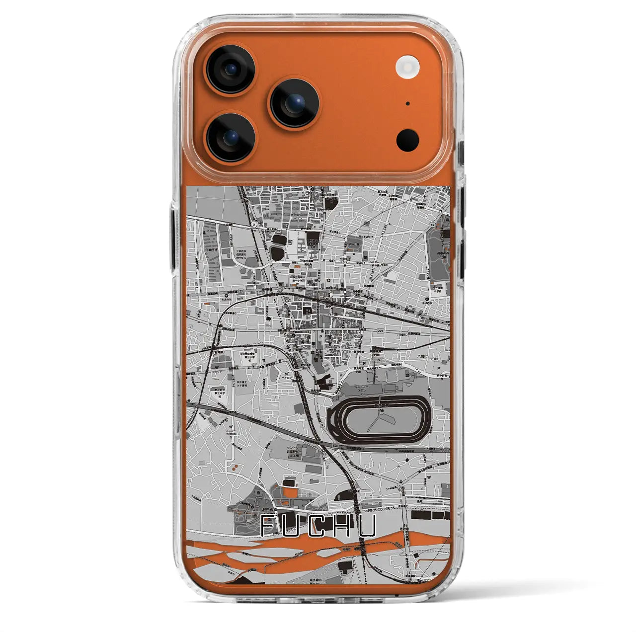 【府中(東京都)】地図柄iPhoneケース(MagSafeタイプ)