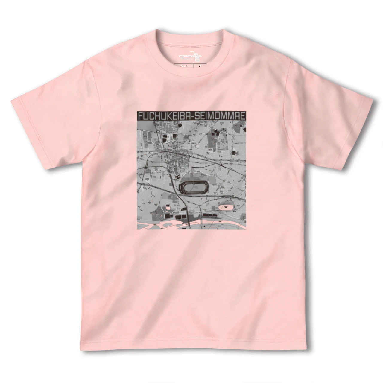 【府中競馬正門前(東京都)】地図柄ヘビーウェイトTシャツ