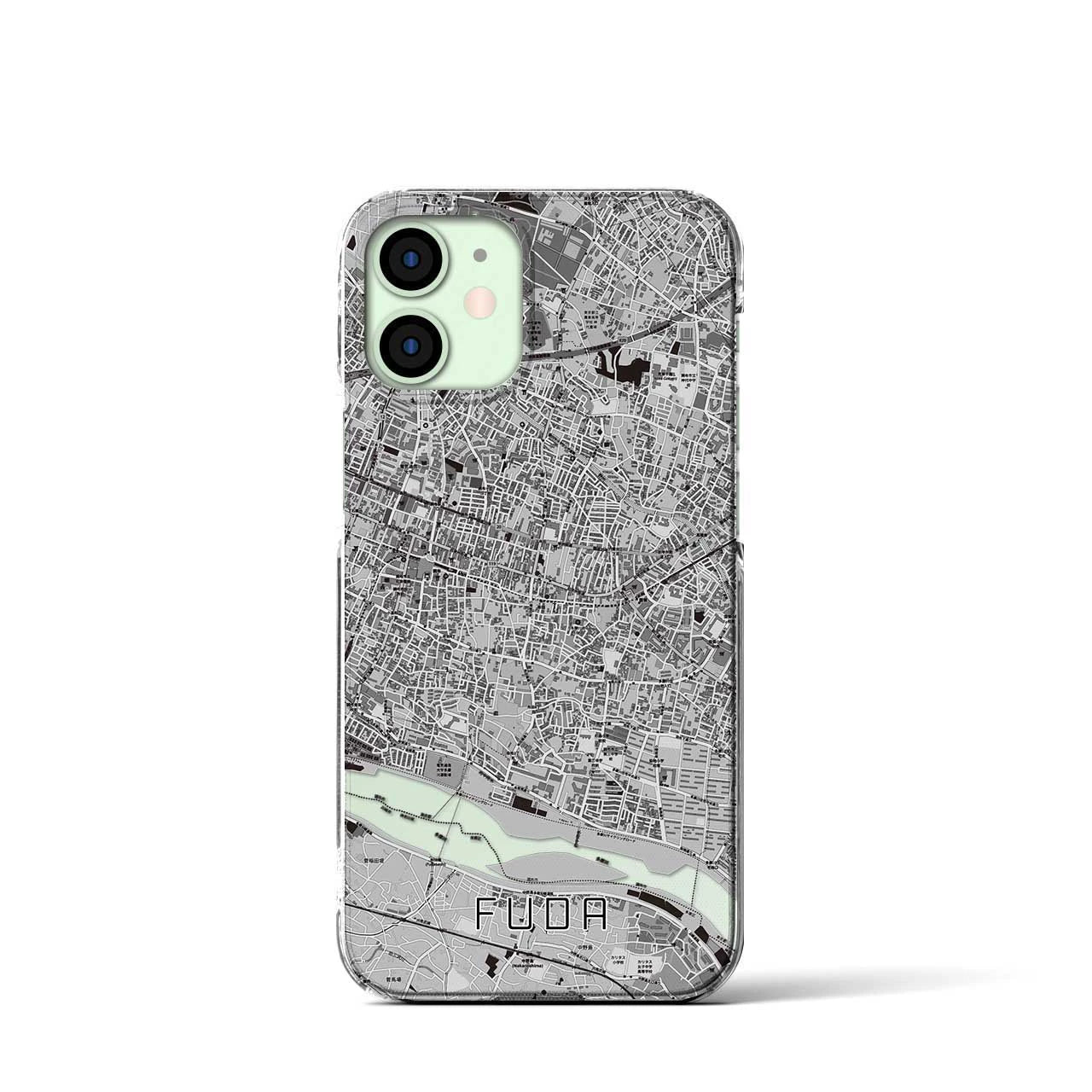 【布田(東京都)】地図柄iPhoneケース(クリアタイプ)