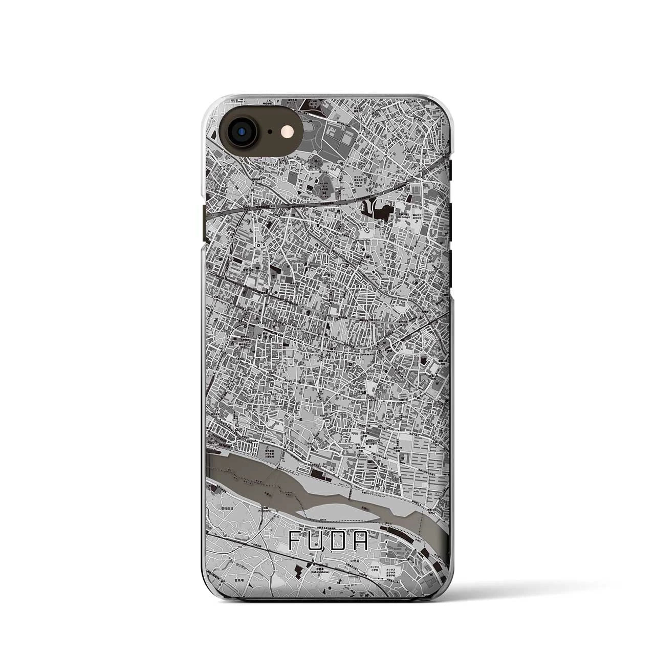 【布田(東京都)】地図柄iPhoneケース(クリアタイプ)