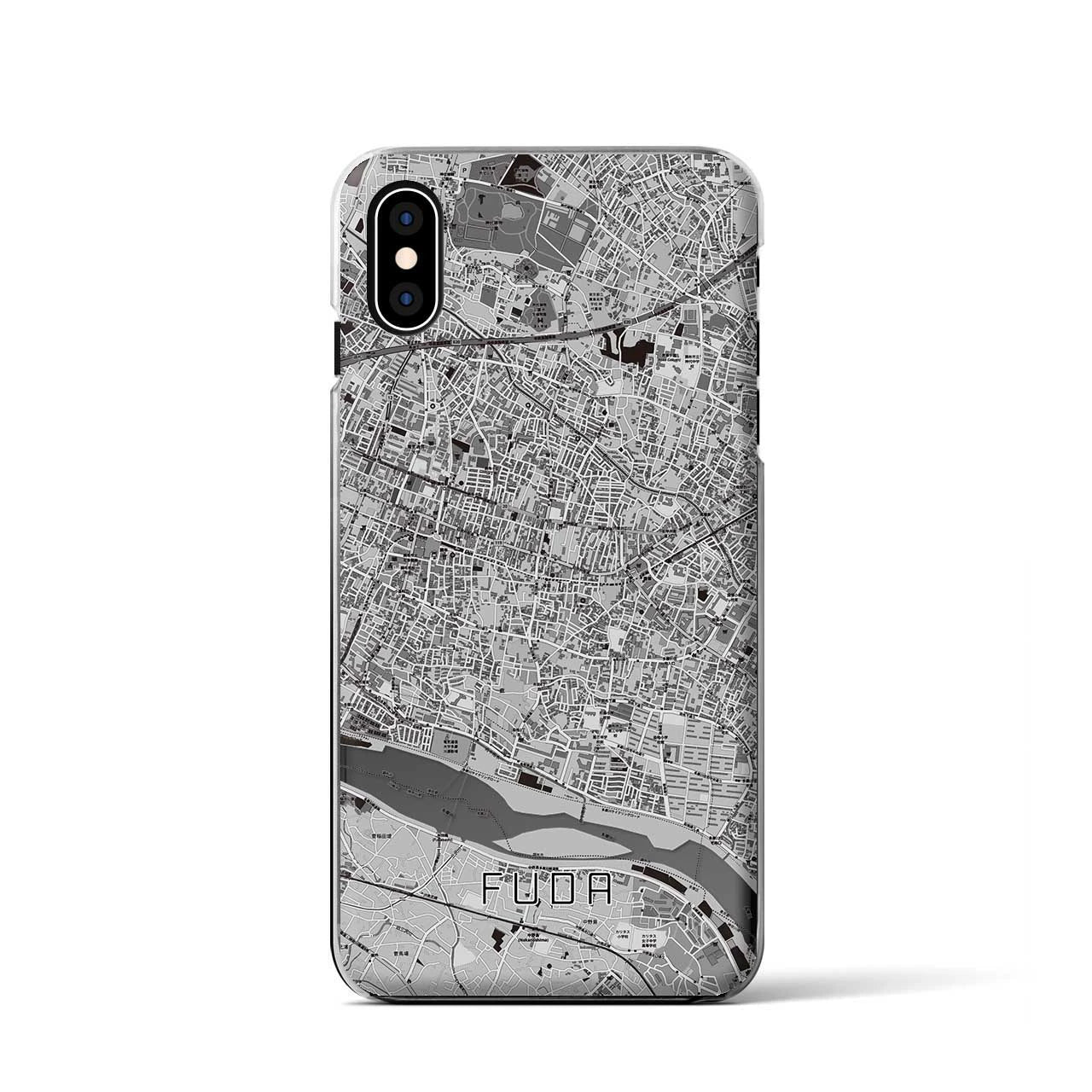 【布田(東京都)】地図柄iPhoneケース(クリアタイプ)