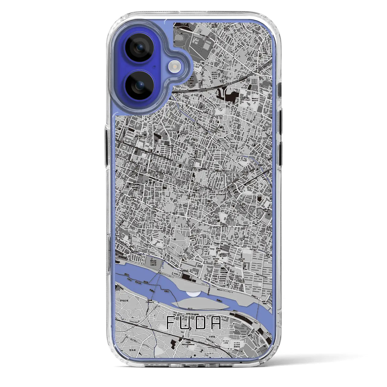 【布田(東京都)】地図柄iPhoneケース(MagSafeタイプ)