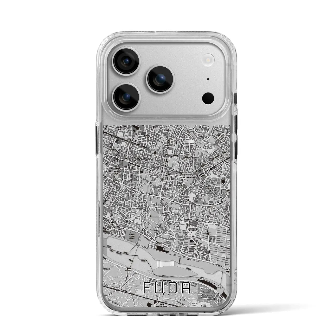 【布田(東京都)】地図柄iPhoneケース(MagSafeタイプ)