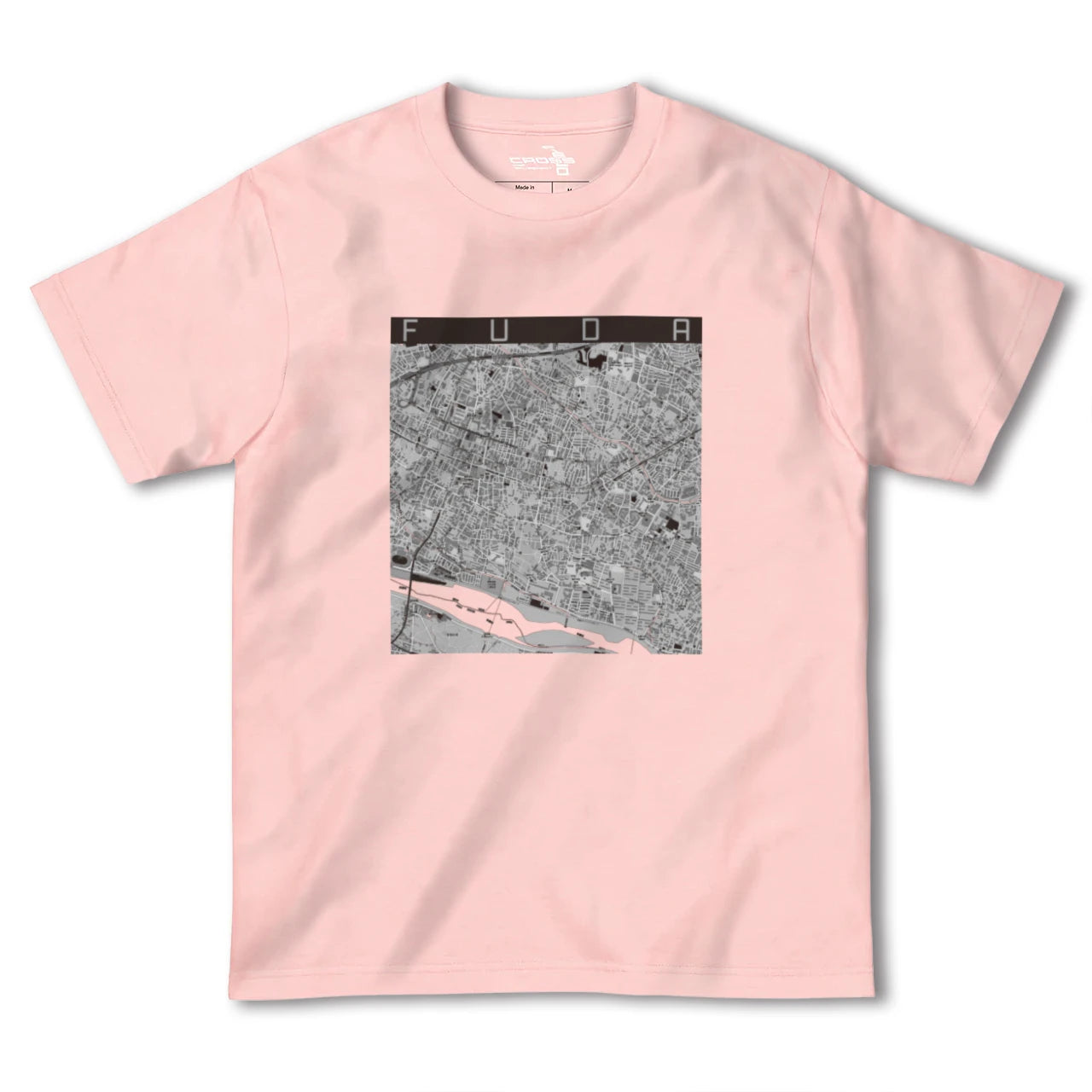 【布田(東京都)】地図柄ヘビーウェイトTシャツ