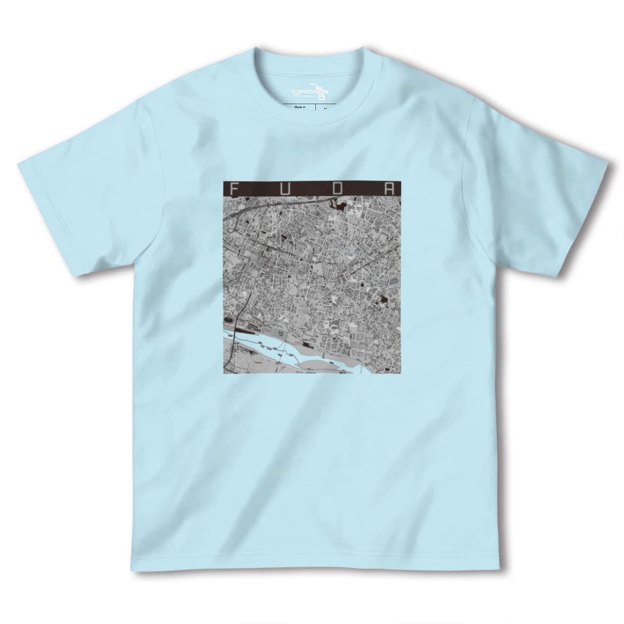 【布田(東京都)】地図柄ヘビーウェイトTシャツ