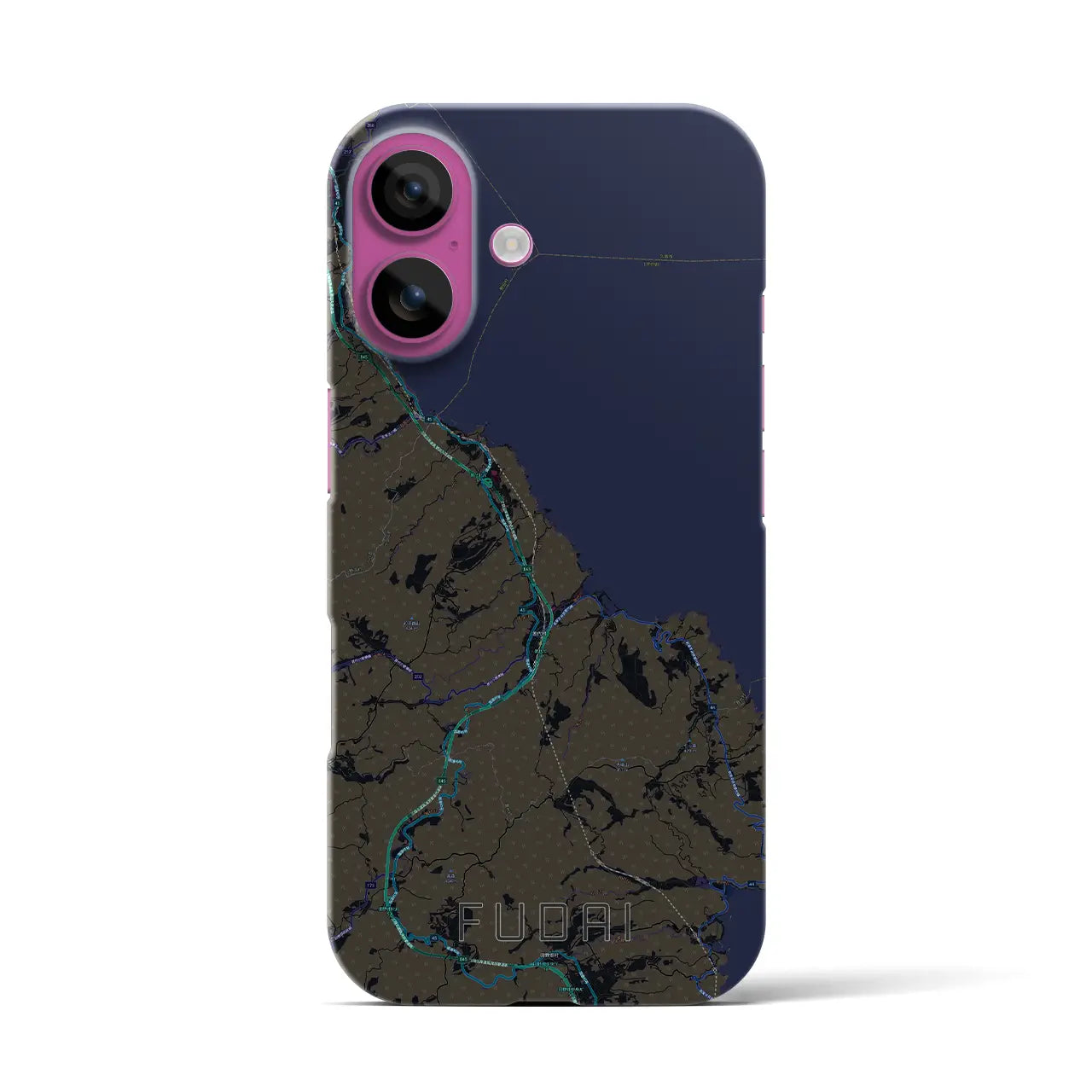 【普代(岩手県)】地図柄iPhoneケース(バックカバータイプ)