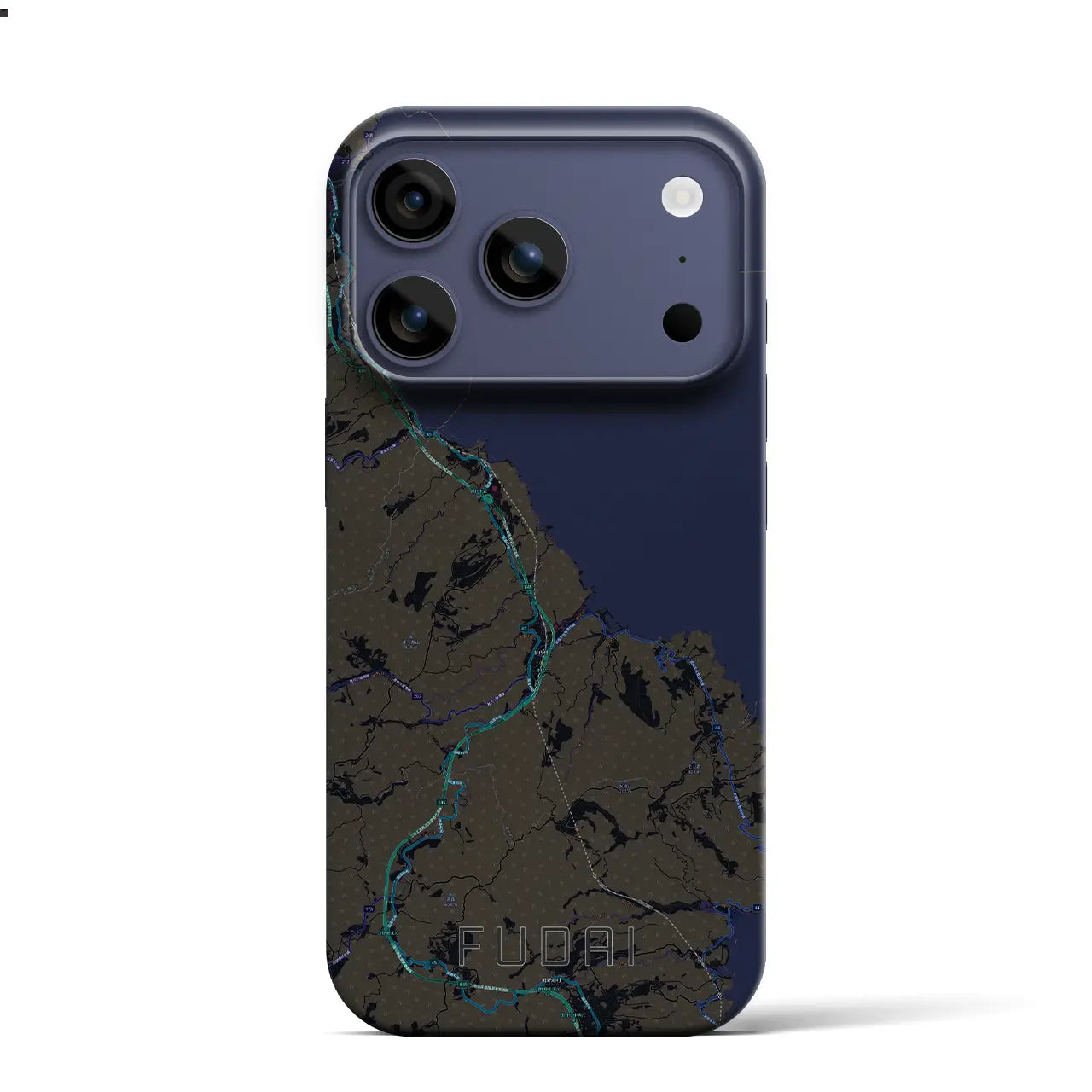 【普代(岩手県)】地図柄iPhoneケース(バックカバータイプ)