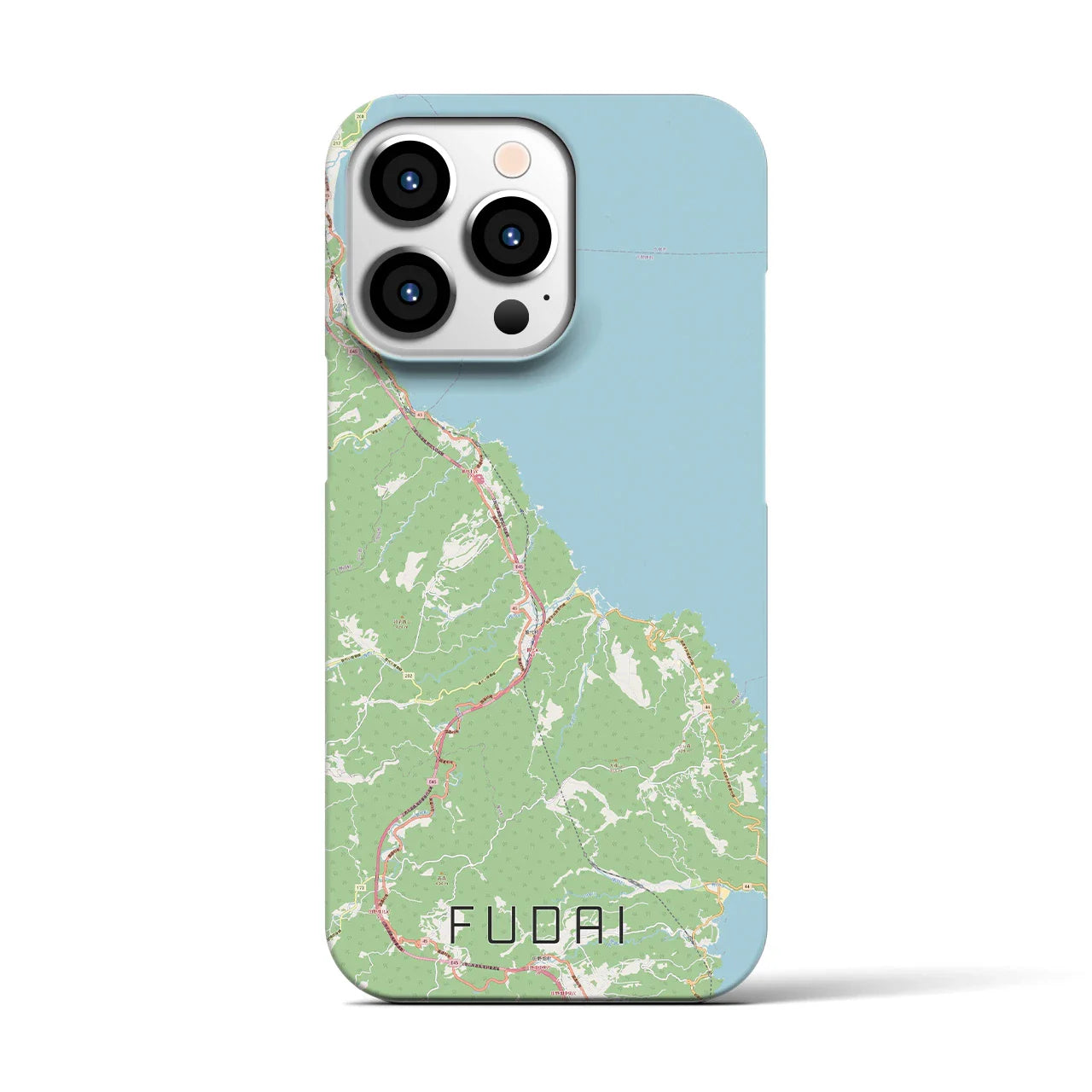 【普代(岩手県)】地図柄iPhoneケース(バックカバータイプ)