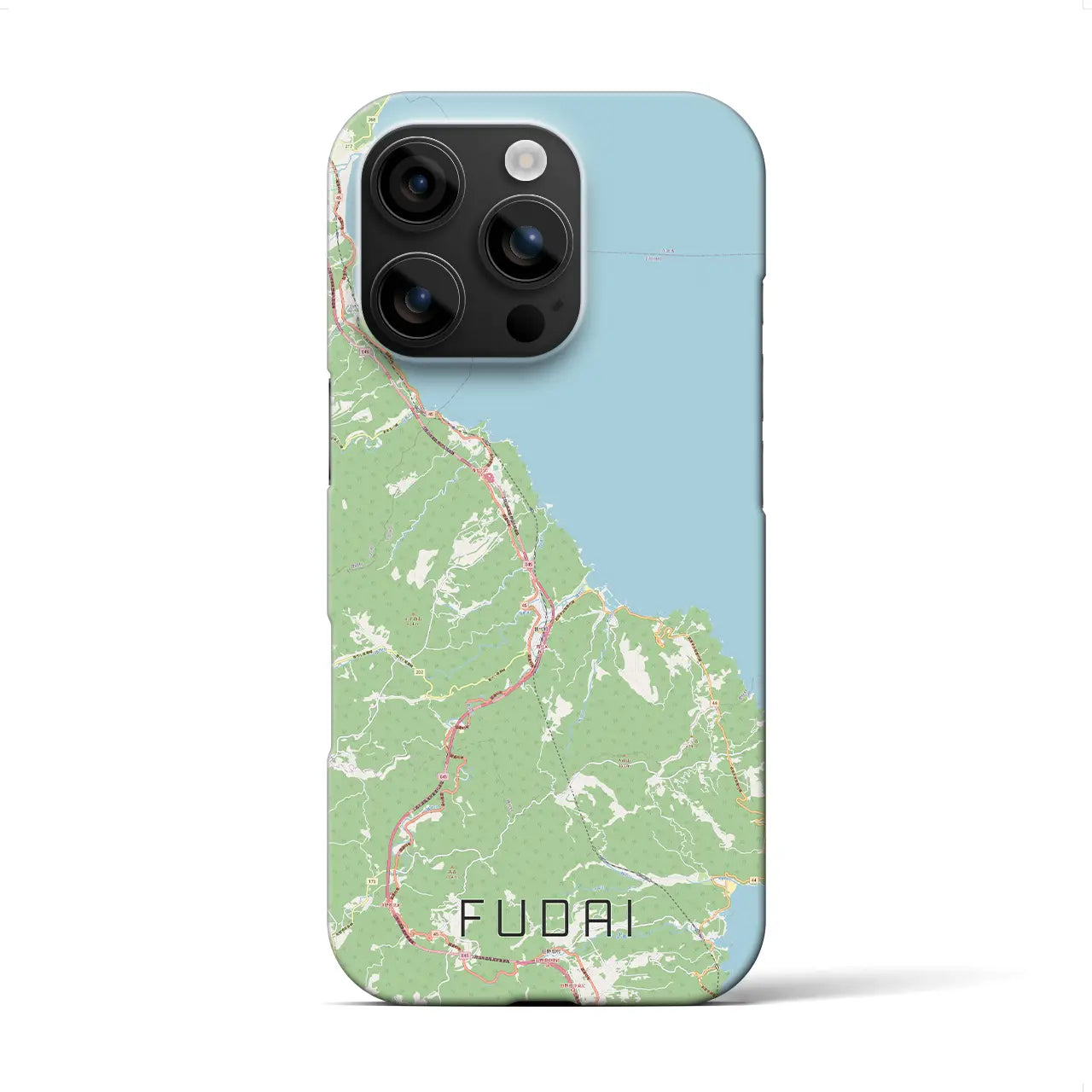 【普代(岩手県)】地図柄iPhoneケース(バックカバータイプ)