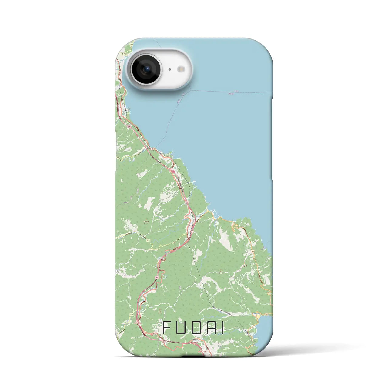 【普代(岩手県)】地図柄iPhoneケース(バックカバータイプ)