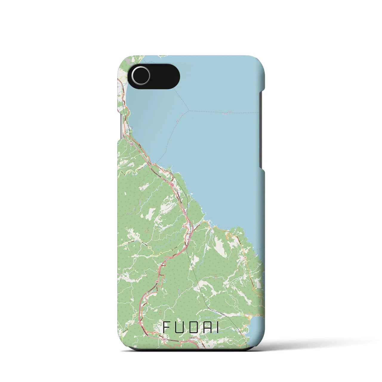 【普代(岩手県)】地図柄iPhoneケース(バックカバータイプ)