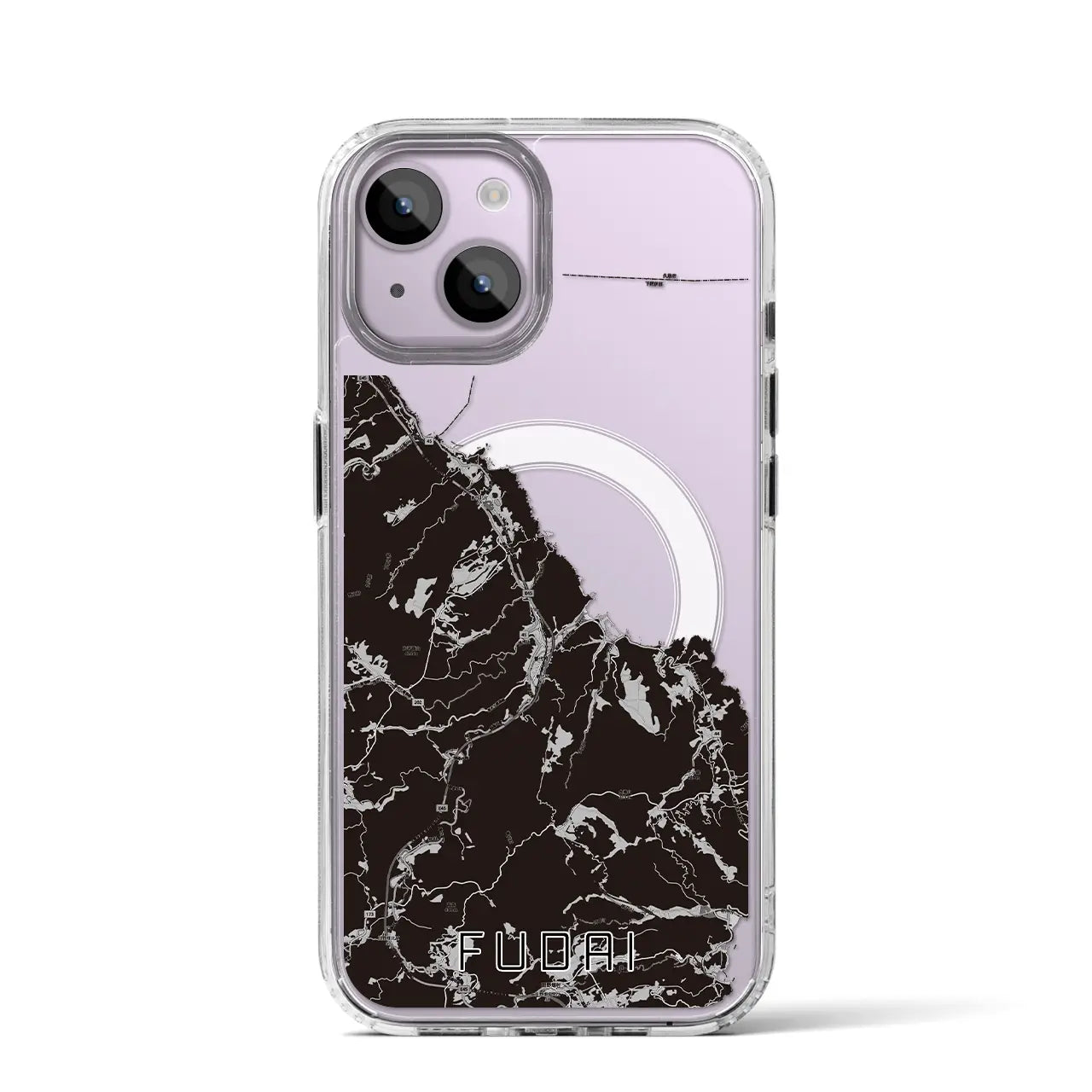 【普代(岩手県)】地図柄iPhoneケース(MagSafeタイプ)